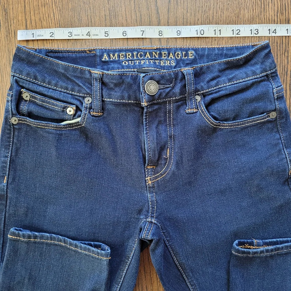 American Eagle Flex4 360 Skinny Dark Wash Jeans Size Men's 26x30 - Picture 5 of 10